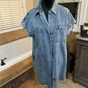 Bluivy Denim Short-Sleeve Shirt